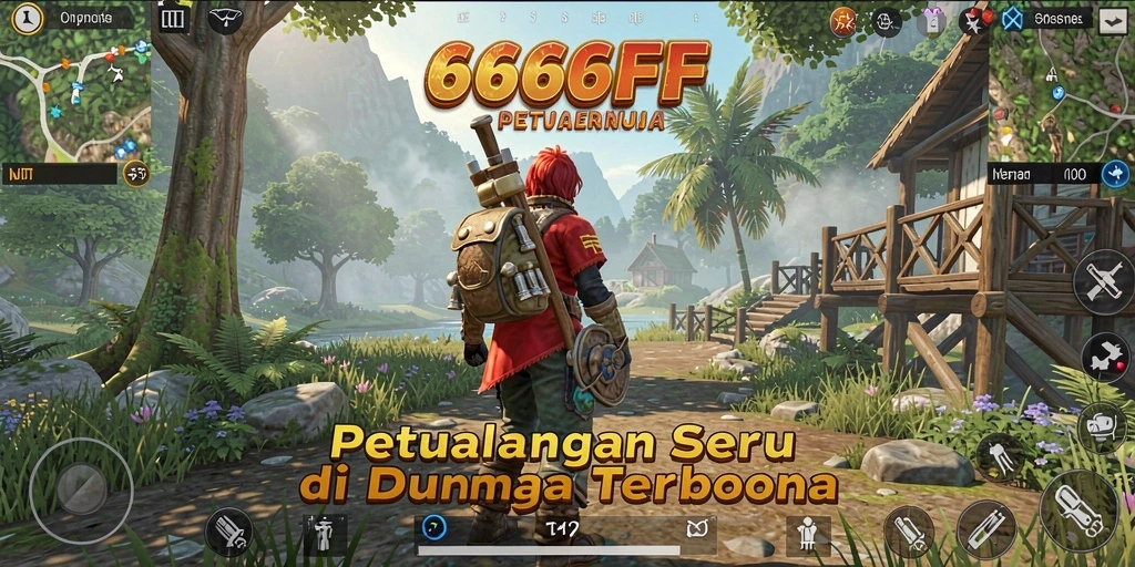 Screenshot menunjukkan pemain menjelajahi dunia terbuka 666FF dengan berbagai aktivitas.