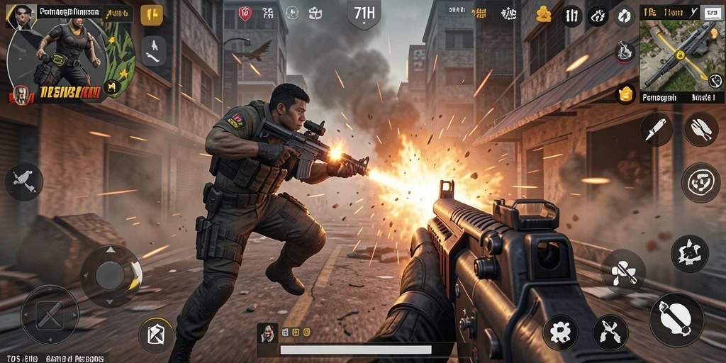 Gameplay mendebarkan dari game TPS 71H.