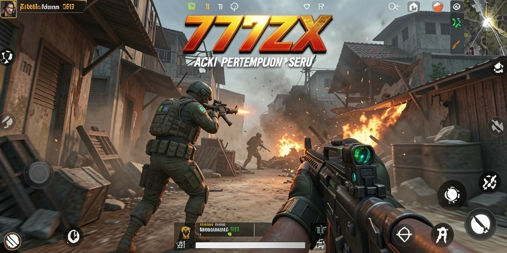 Gameplay intens di 777ZX dengan aksi menembak yang mendebarkan.
