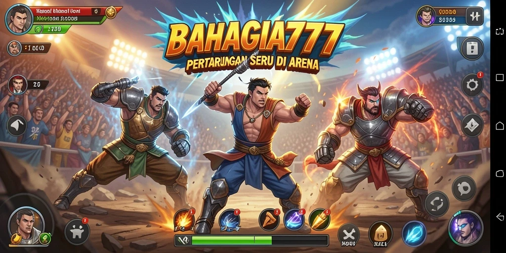Tampilan seru aksi pertarungan di BAHAGIA777.