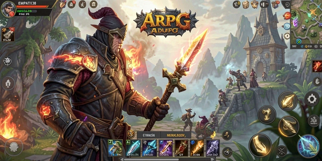Screenshot gameplay <strong>EMPATI138</strong> menunjukkan aksi seru dalam pertarungan ARPG.