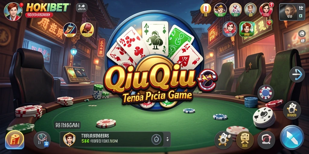 Tampilan gameplay QiuQiu yang seru dan mendebarkan.