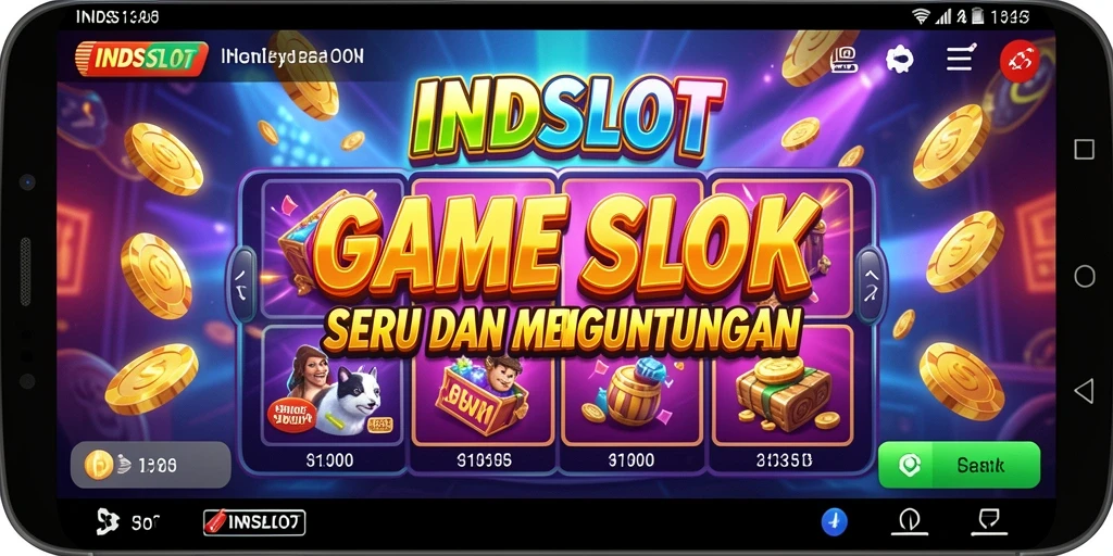 Tangkapan layar gameplay INDSLOT menampilkan putaran slot yang seru dan penuh warna.