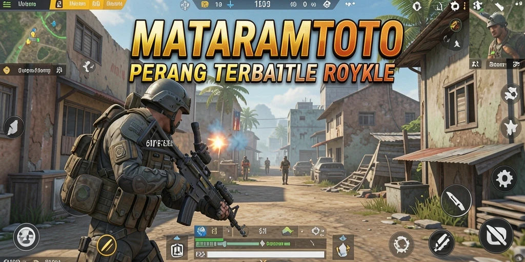 Tampilan gameplay seru dari MATARAMTOTO dalam pertempuran Battle Royale.