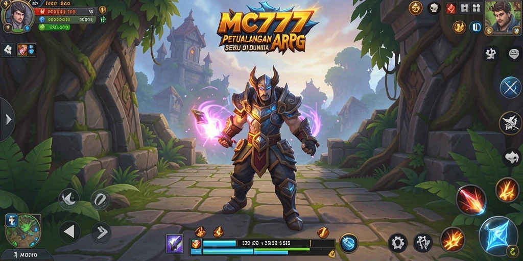 Gameplay ARPG seru di MC777 dengan pertarungan menegangkan.