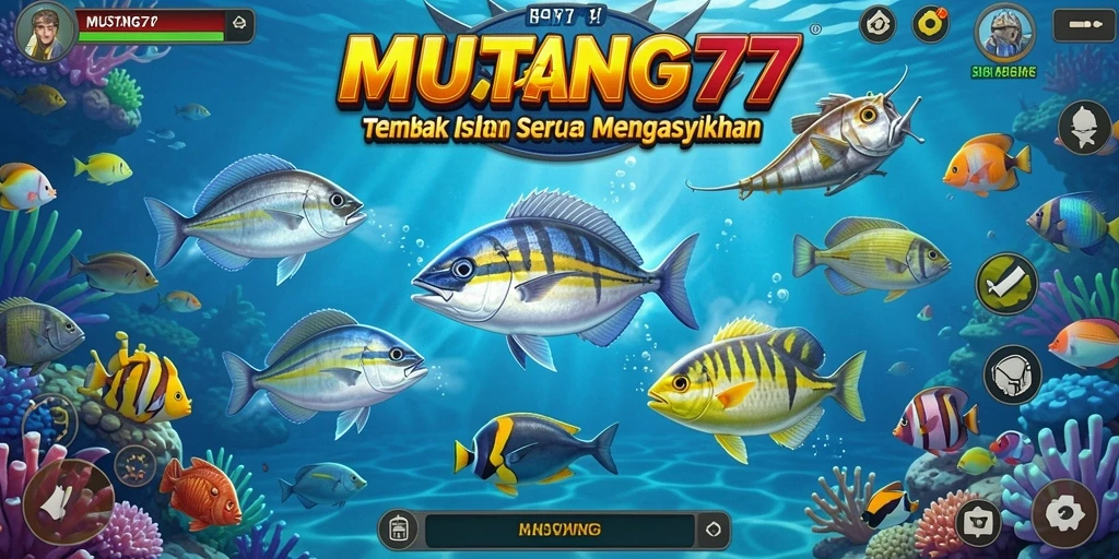 Gameplay seru Tembak Ikan di MUSTANG77.