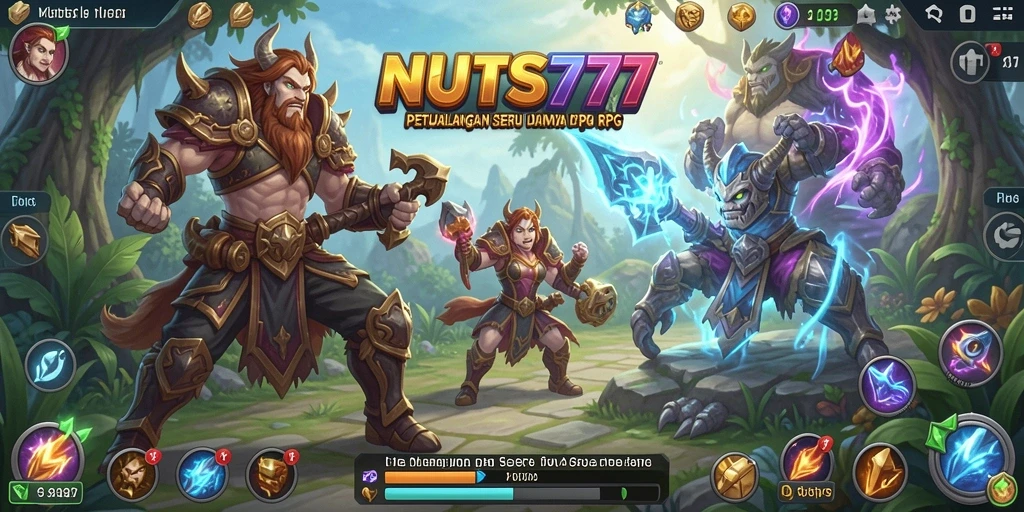 Screeenshot gameplay NUTS777 yang menampilkan aksi bertarung yang mendebarkan.
