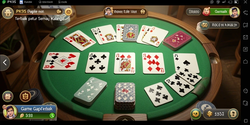 Tampilan gameplay Gaple yang seru dan interaktif.