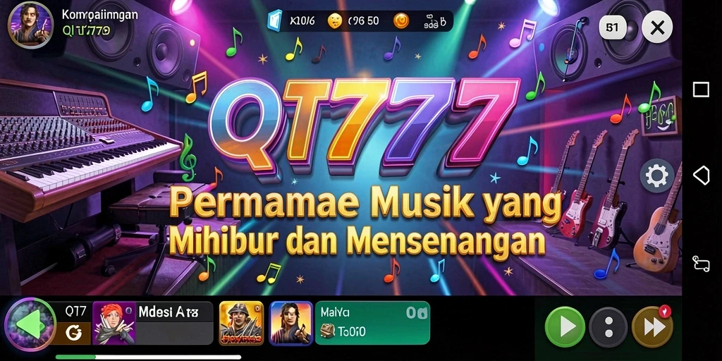 Tampilan gameplay QT777 yang menarik dan penuh warna.