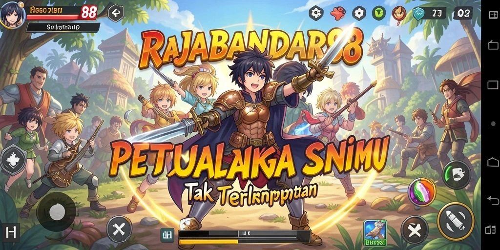 Tampilan gameplay seru dari RAJABANDAR88 dengan grafis anime yang memukau.