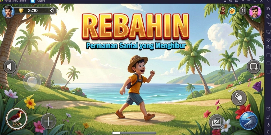 Screenshot gameplay menampilkan keseruan bermain REBAHIN.