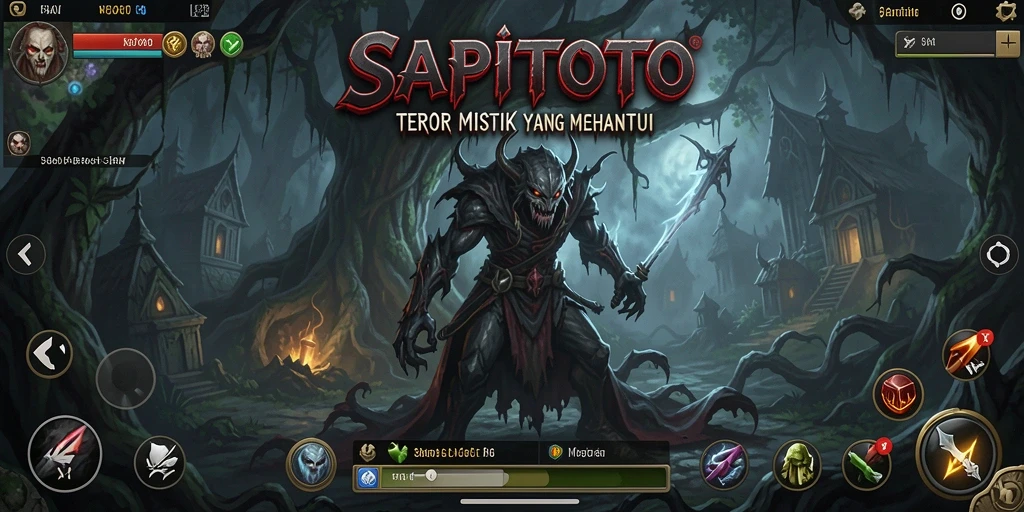 Tangkapan layar yang menampilkan atmosfer menyeramkan SAPITOTO.