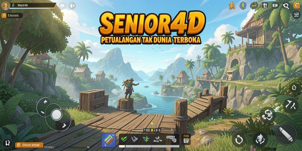 Screenshot gameplay SENIOR4D menampilkan petualangan di dunia terbuka yang menakjubkan.