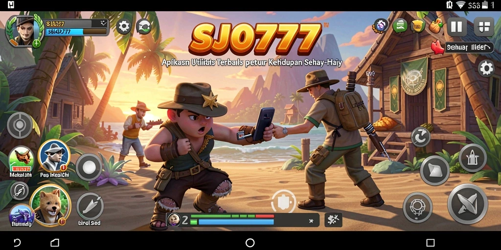 Tampilan screenshot SJO777 dengan berbagai fitur aplikasi Utility.