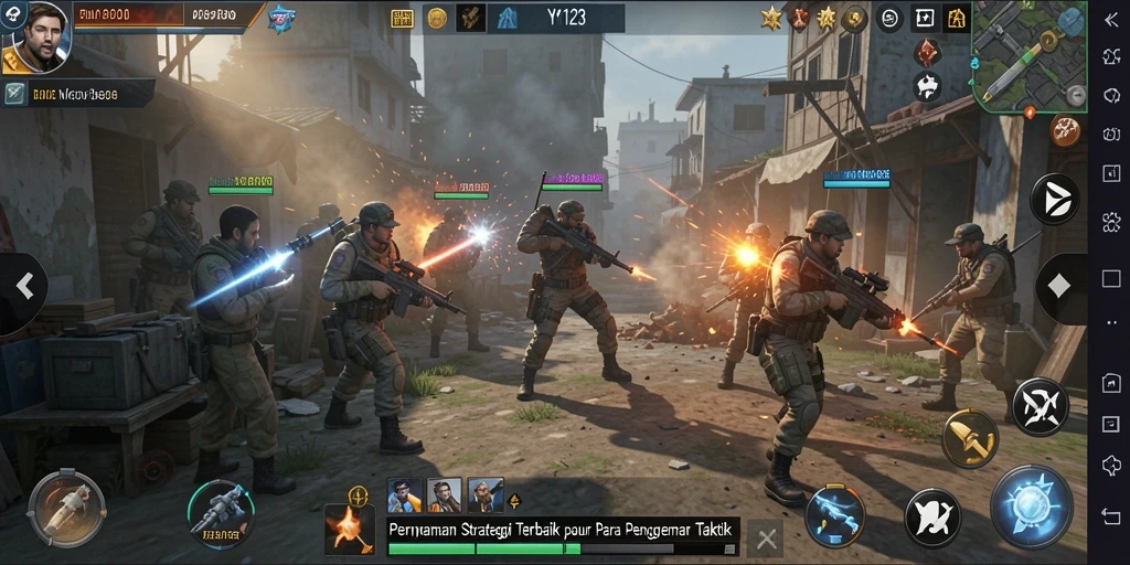 Tampilan gameplay strategis YY123 yang menantang dan mendebarkan.